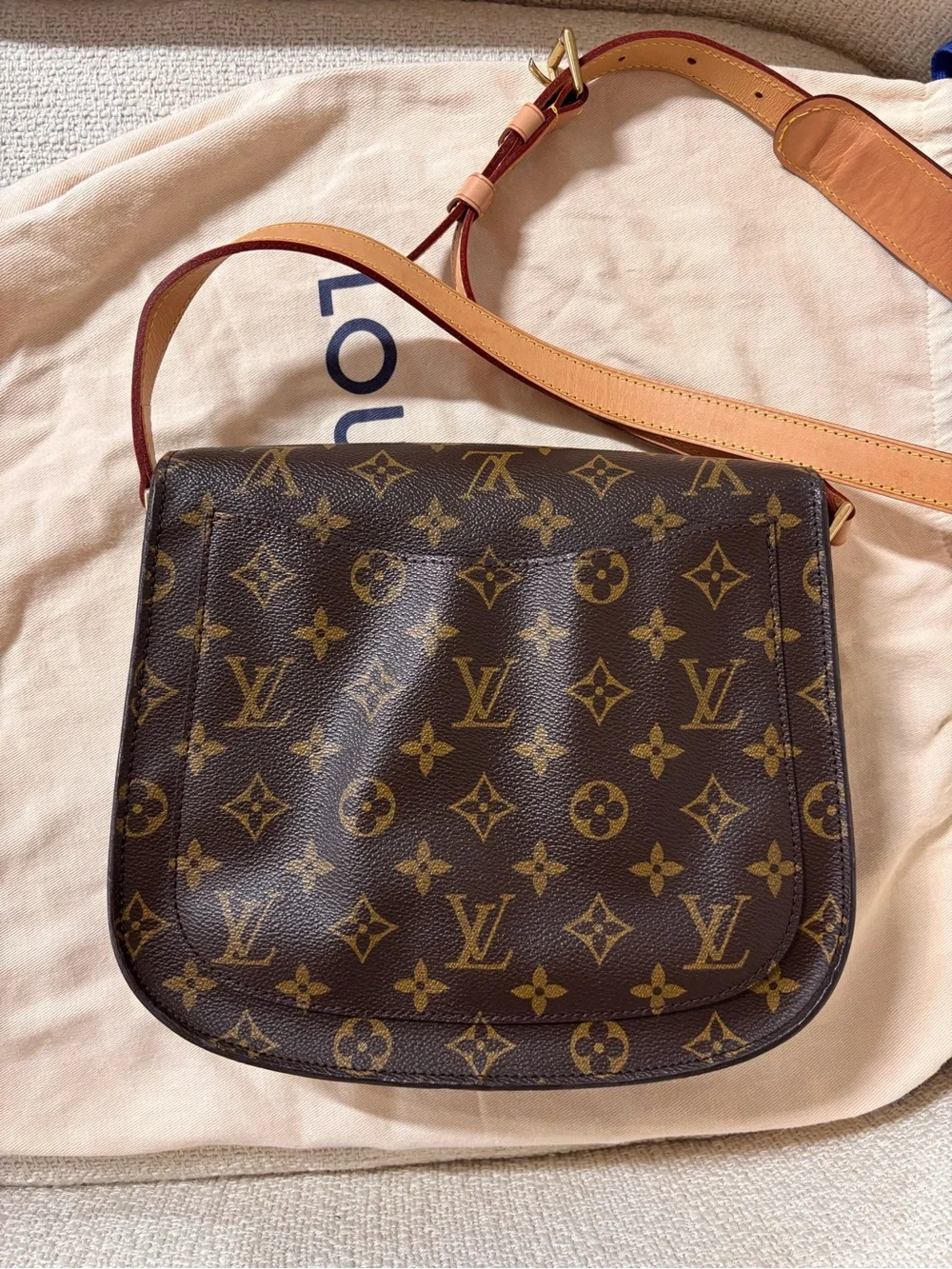 Authentic Louis Vuitton Saint Cloud GM monogram crossbody bag